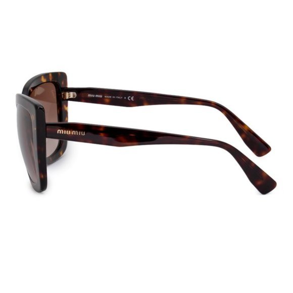 Miu Miu Brown Rectangular Sunglasses - Picture 3 of 5